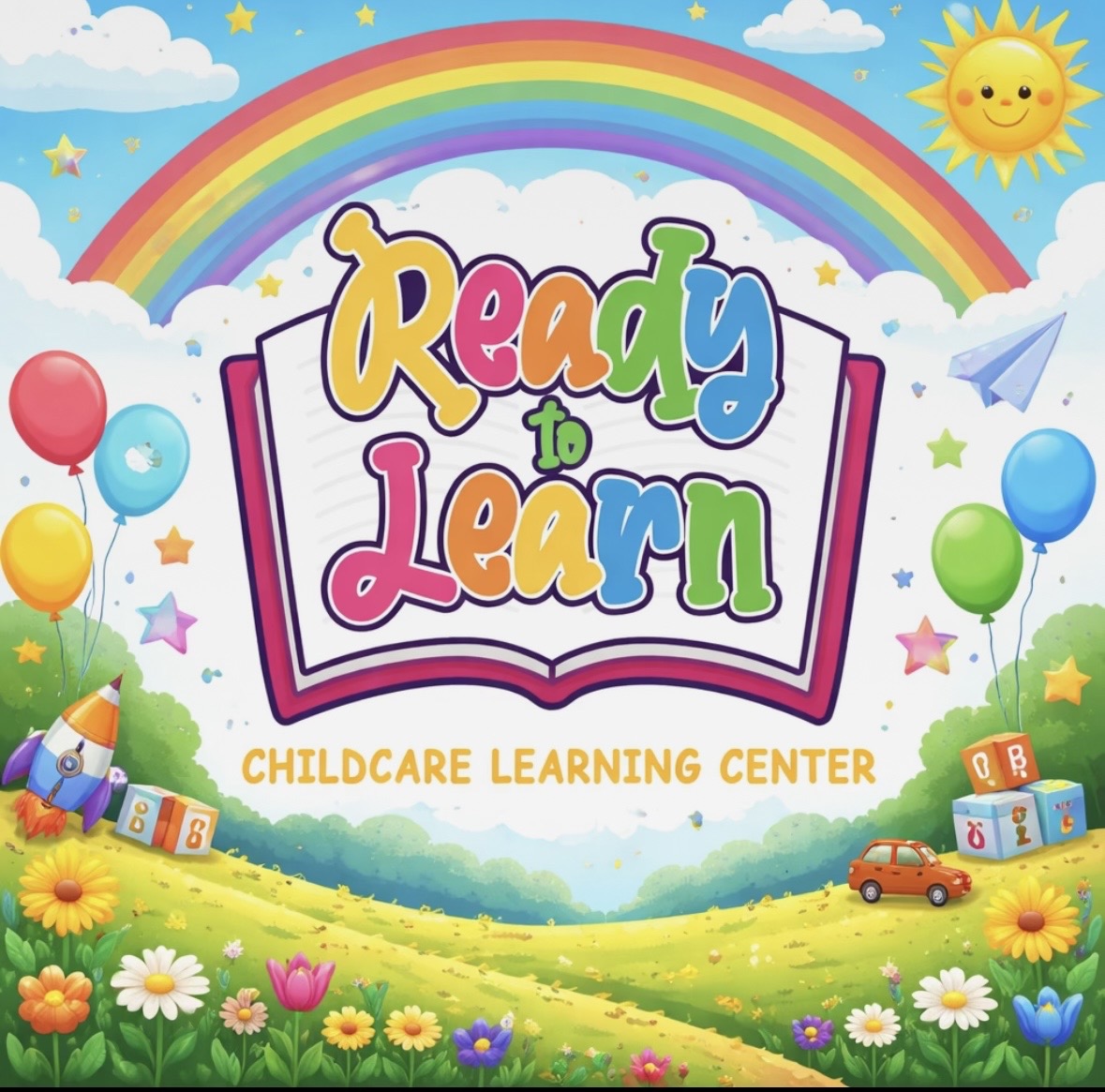 Ready To Learn rainbow and storybook logo